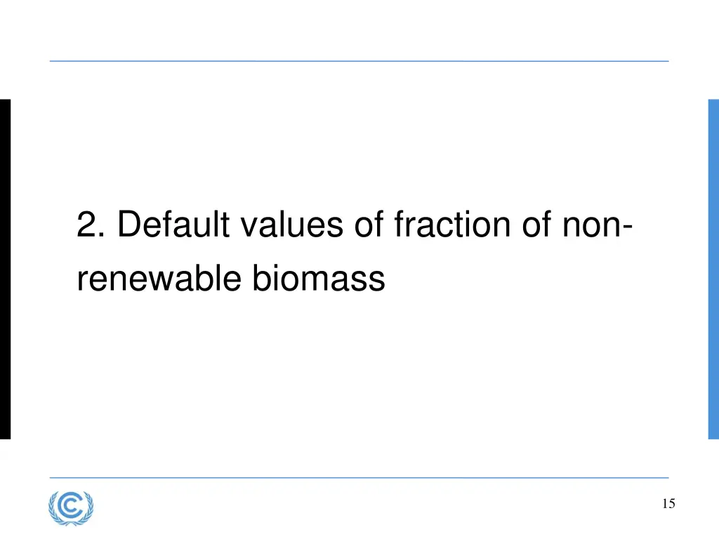 2 default values of fraction of non renewable