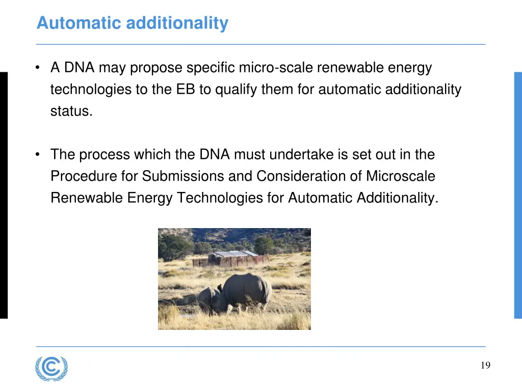 automatic additionality