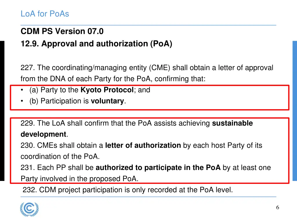 loa for poas