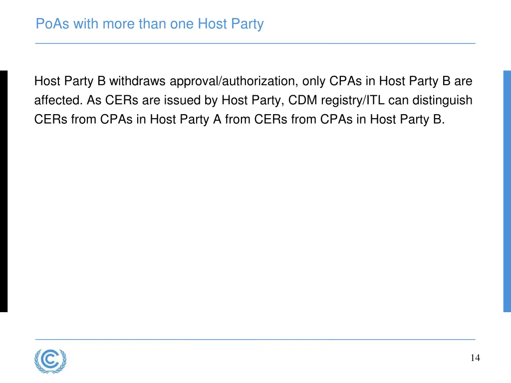 poas with more than one host party