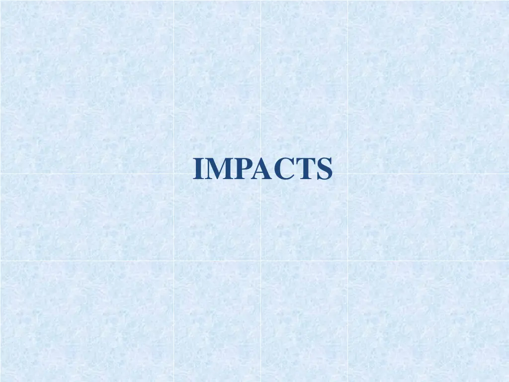 impacts