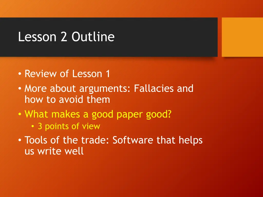 lesson 2 outline 2