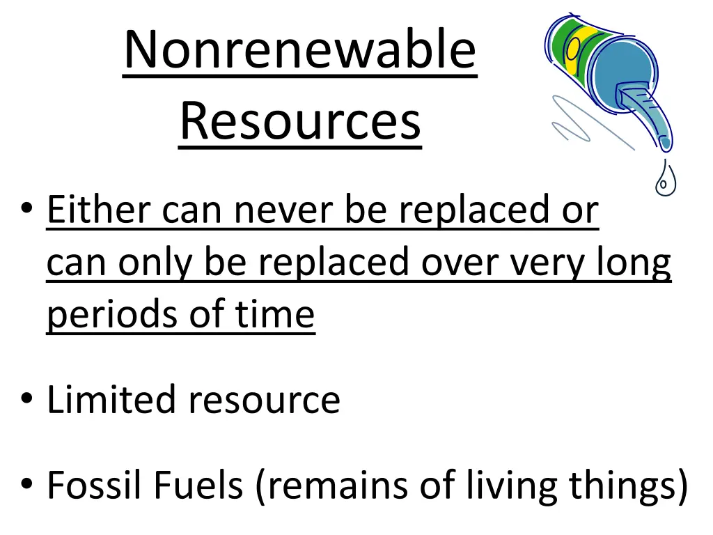 nonrenewable resources