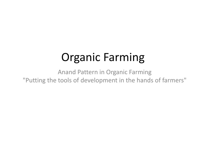 organic farming