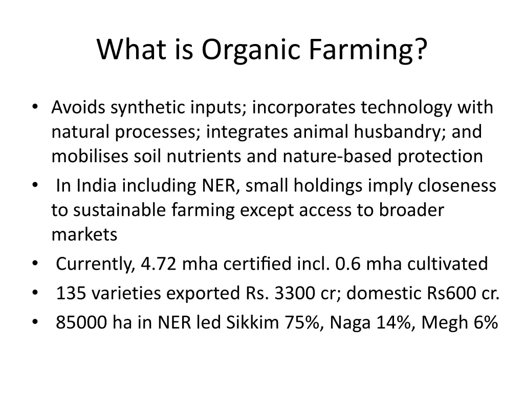 what is organic farming