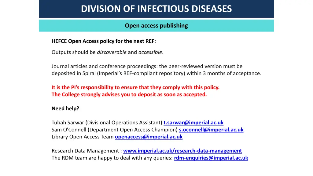 division of infectious diseases 5