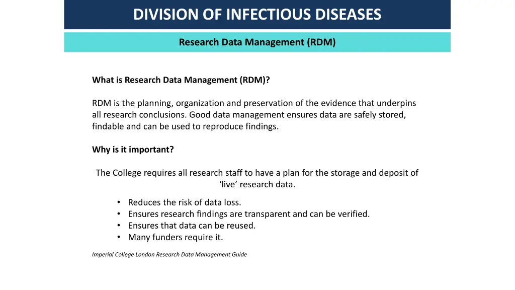 division of infectious diseases 6