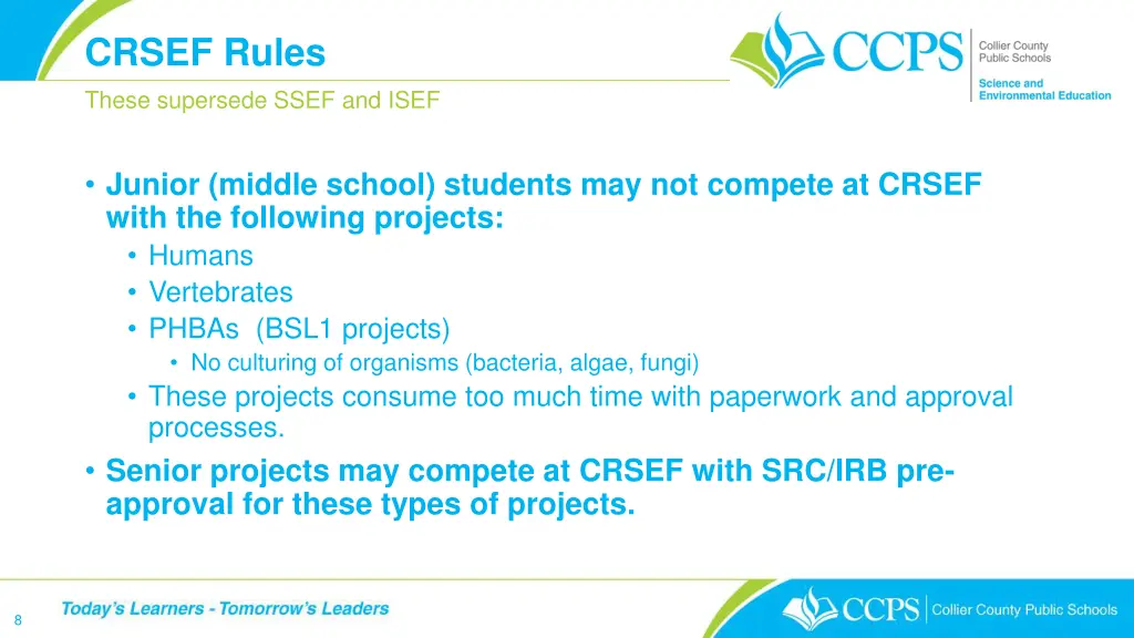 crsef rules