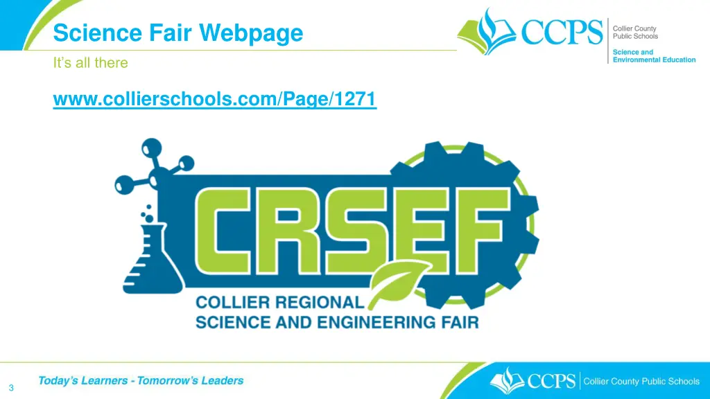science fair webpage