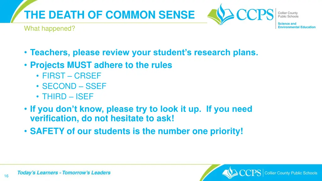 the death of common sense