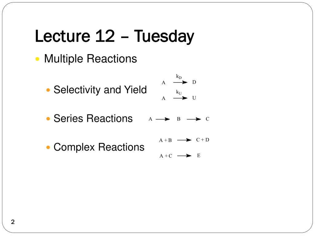 lecture 12 lecture 12 tuesday