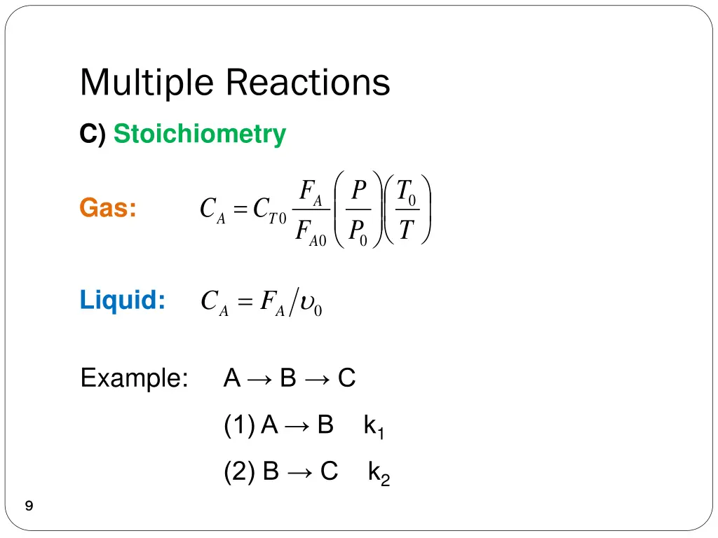 multiple reactions 2