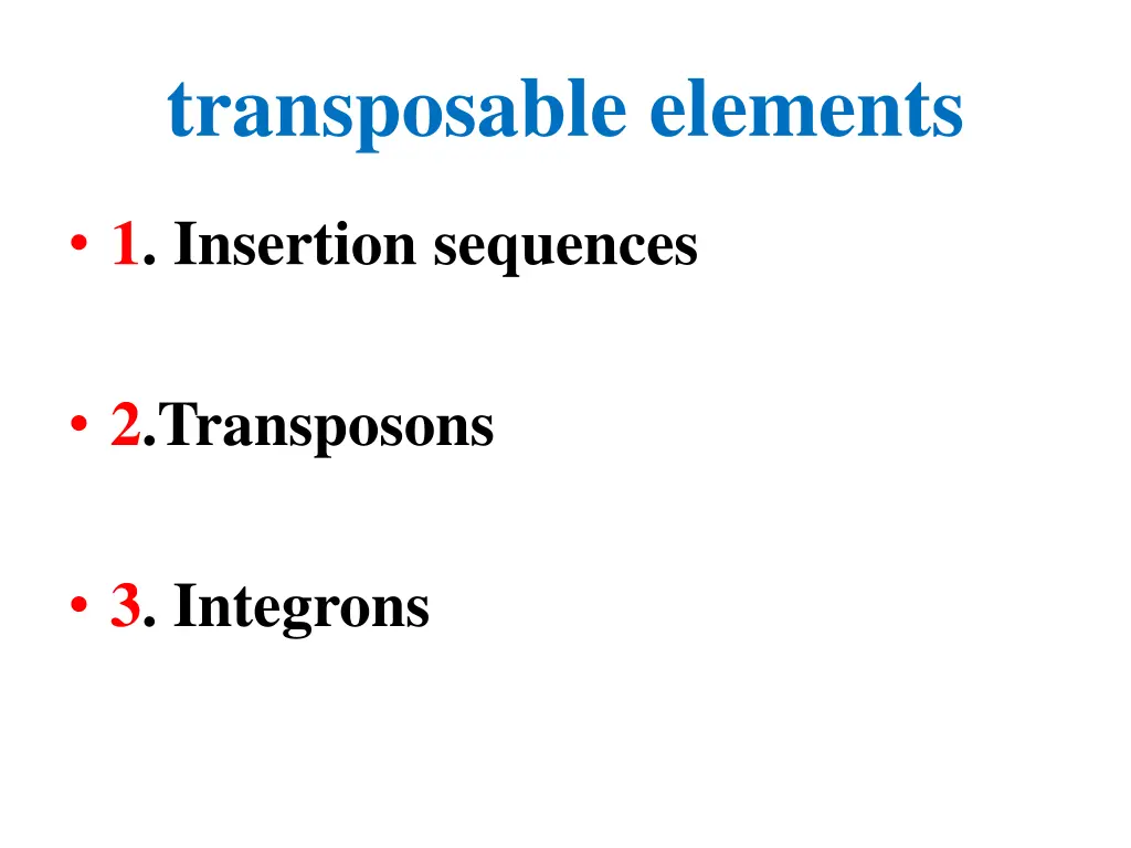 transposable elements