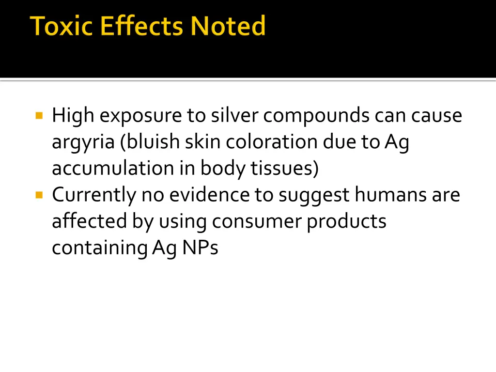 high exposure to silver compounds can cause