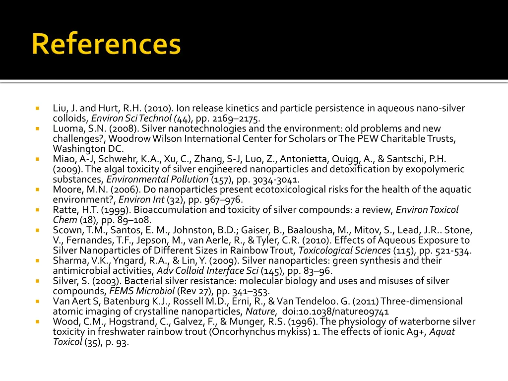 liu j and hurt r h 2010 ion release kinetics
