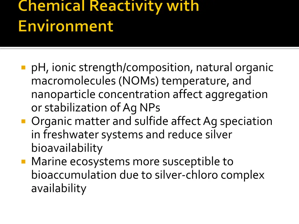 ph ionic strength composition natural organic