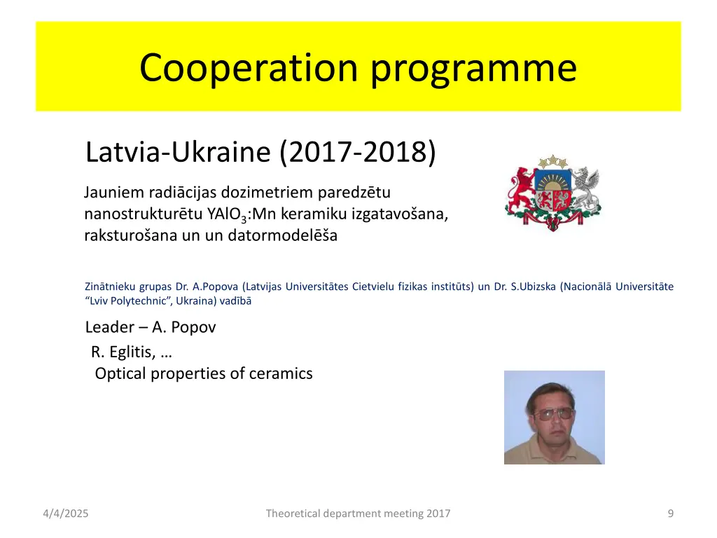 cooperation programme