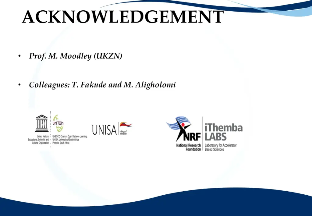 acknowledgement
