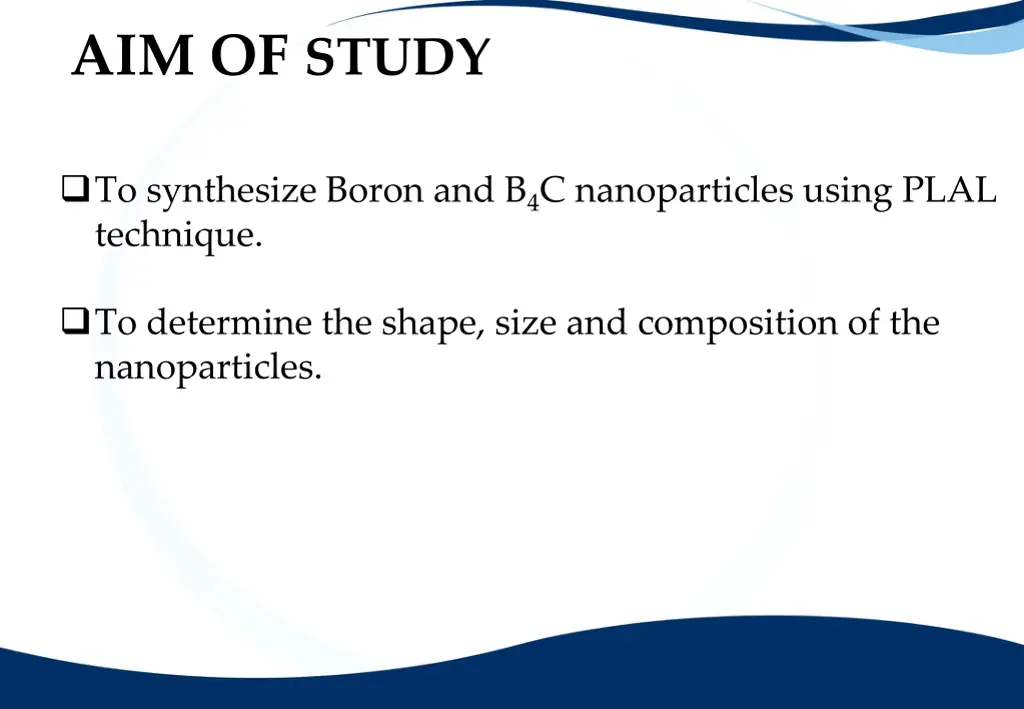 aim of study