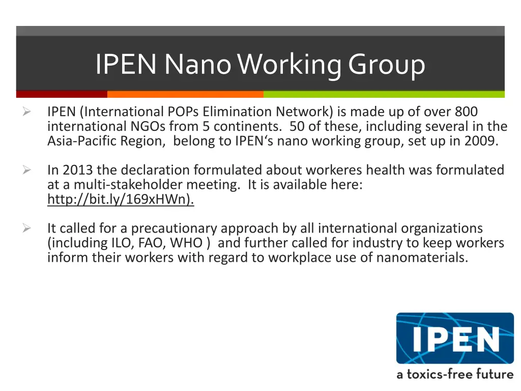 ipen nano working group