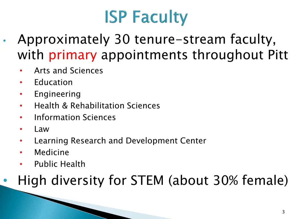 approximately 30 tenure stream faculty with