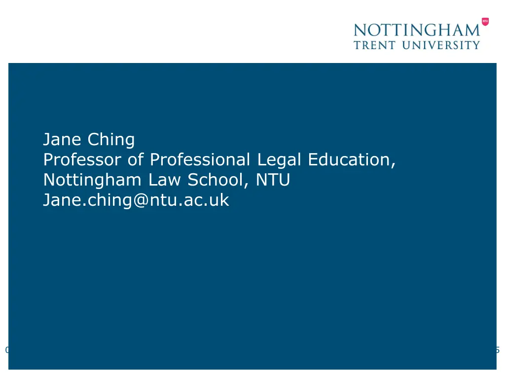 jane ching professor of professional legal