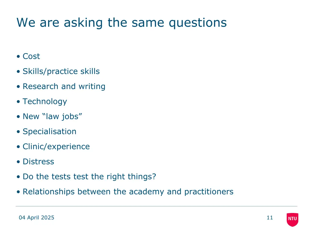 we are asking the same questions