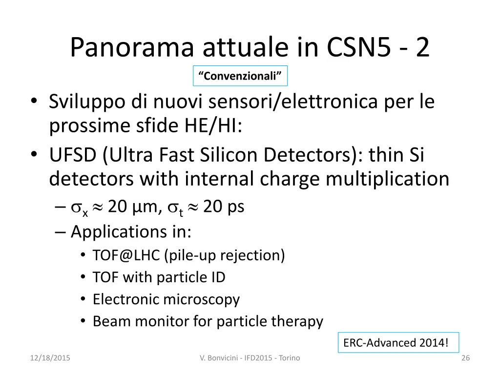 panorama attuale in csn5 2