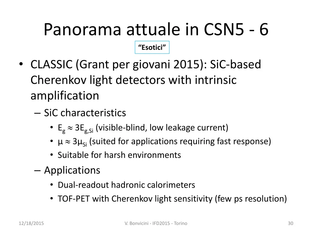 panorama attuale in csn5 6