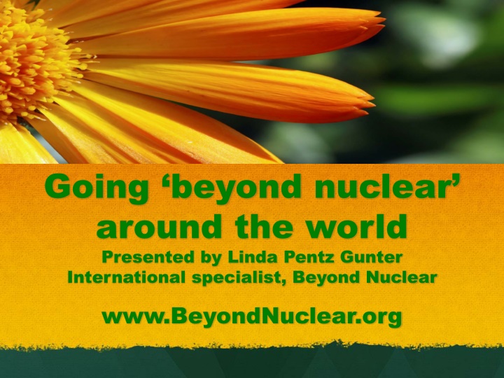 going beyond nuclear around the world presented