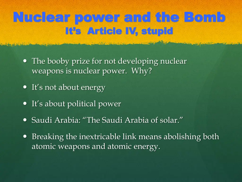 nuclear power and the bomb nuclear power