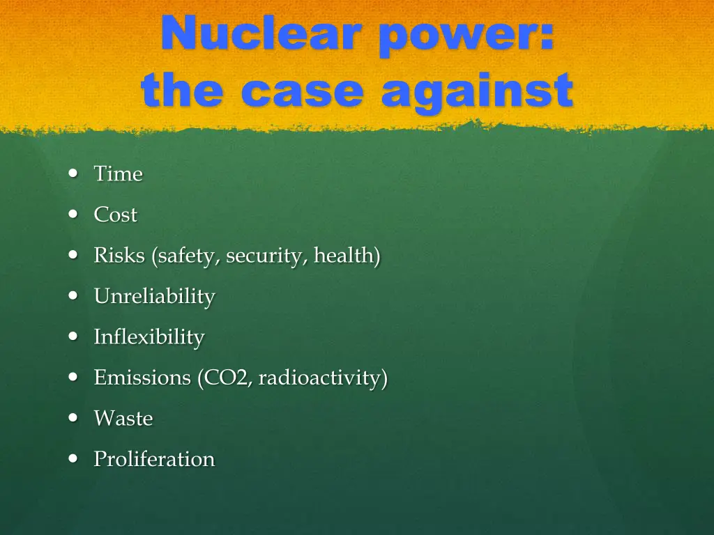 nuclear power the case against