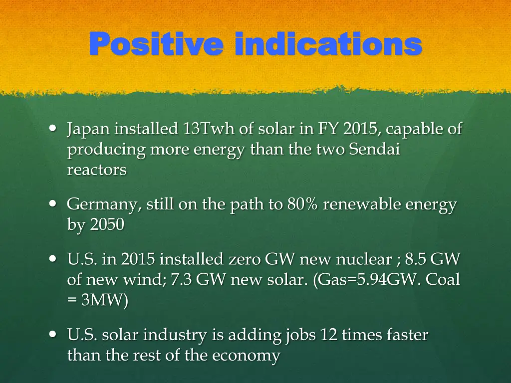 positive indications positive indications