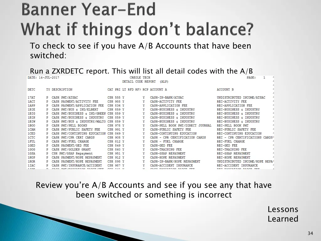 to check to see if you have a b accounts that