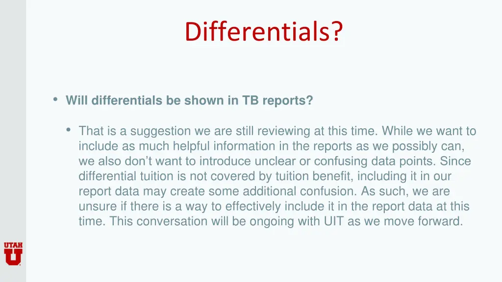 differentials
