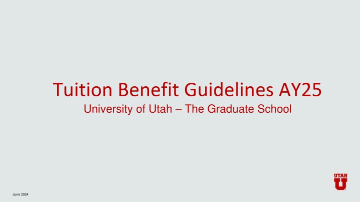 tuition benefit guidelines ay25 university