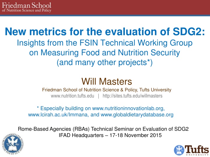 new metrics for the evaluation of sdg2 insights