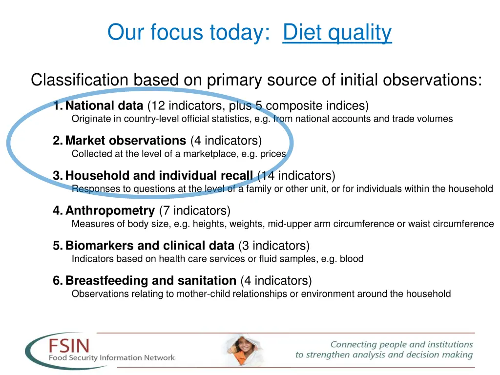 our focus today diet quality