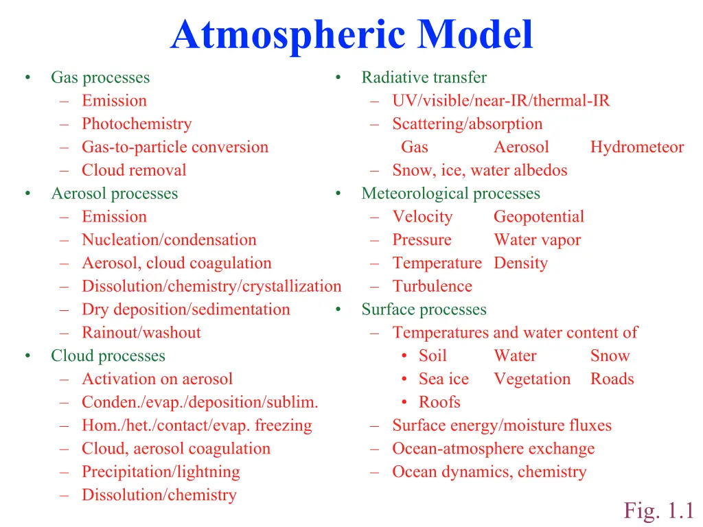 atmospheric model