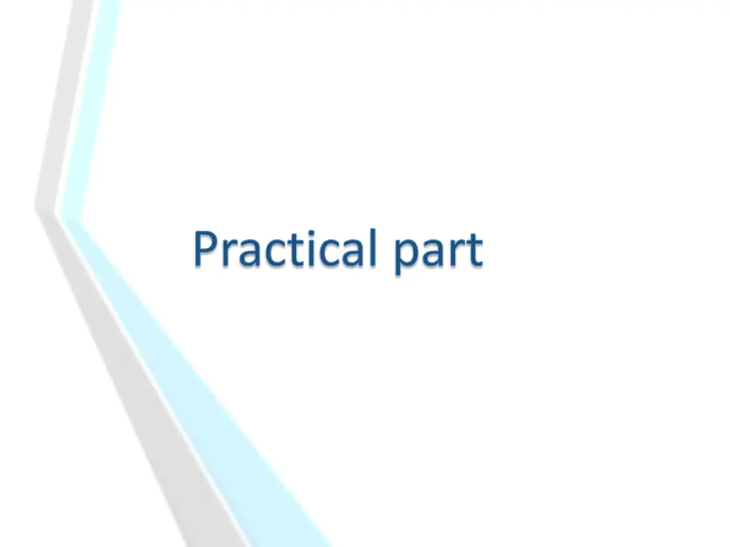 practical part
