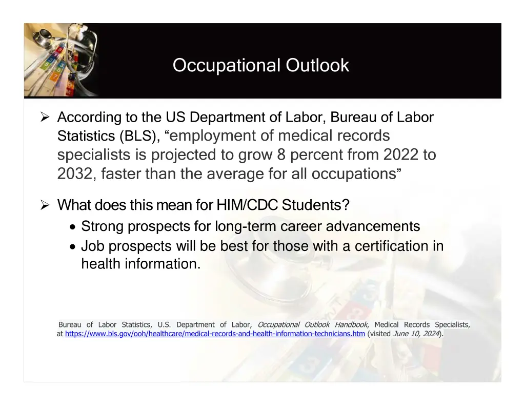 occupational outlook