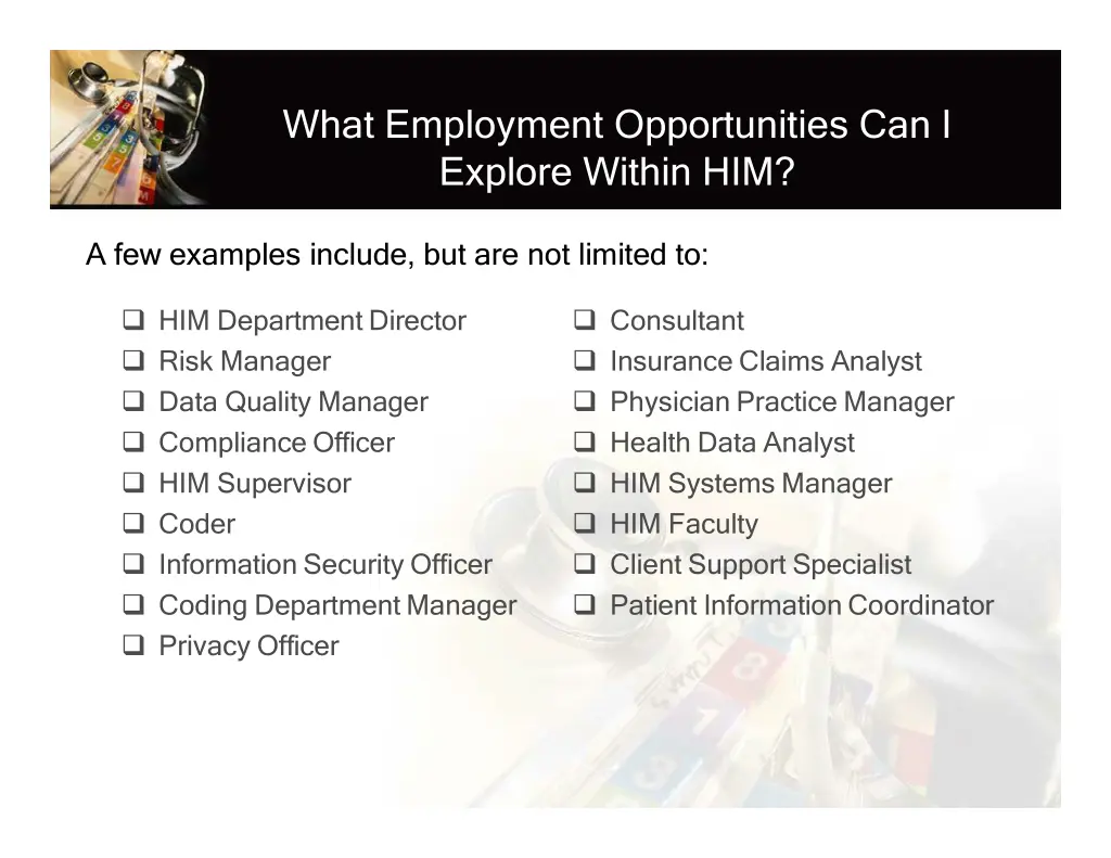 what employment opportunities can i explore