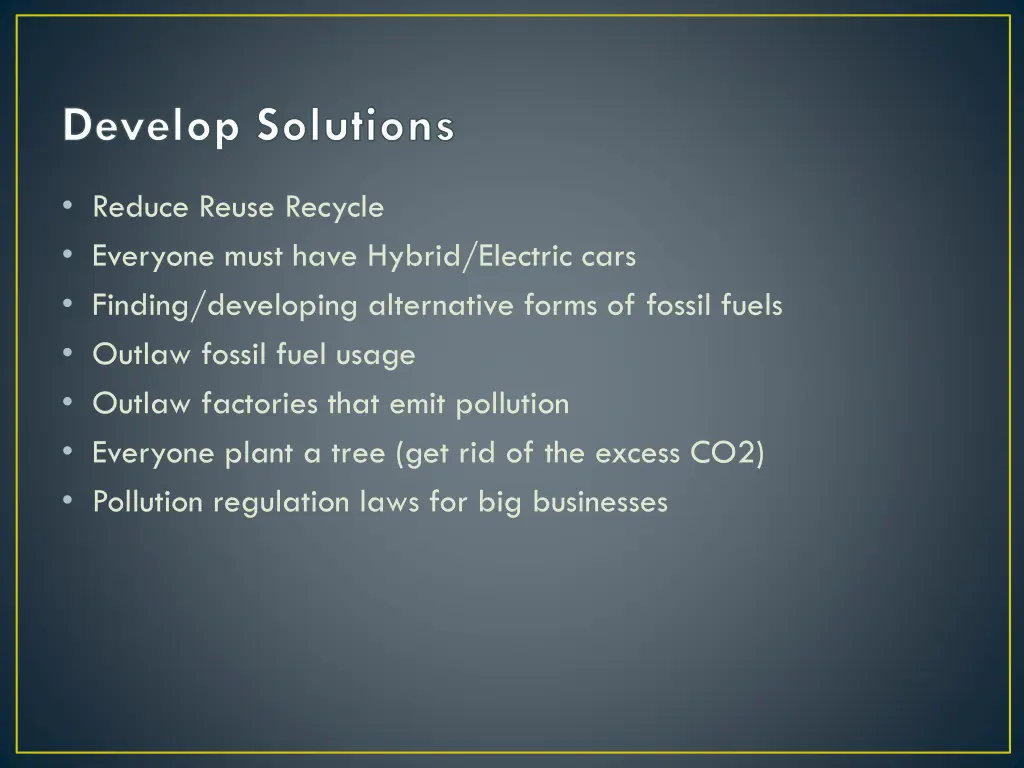 develop solutions 1