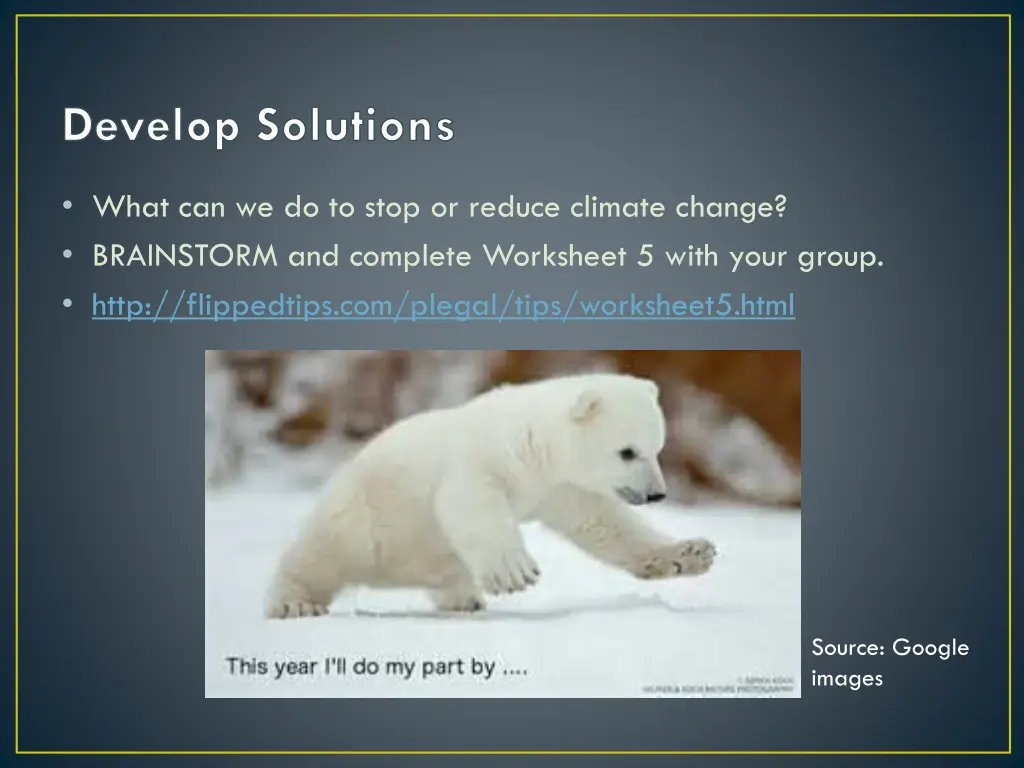 develop solutions