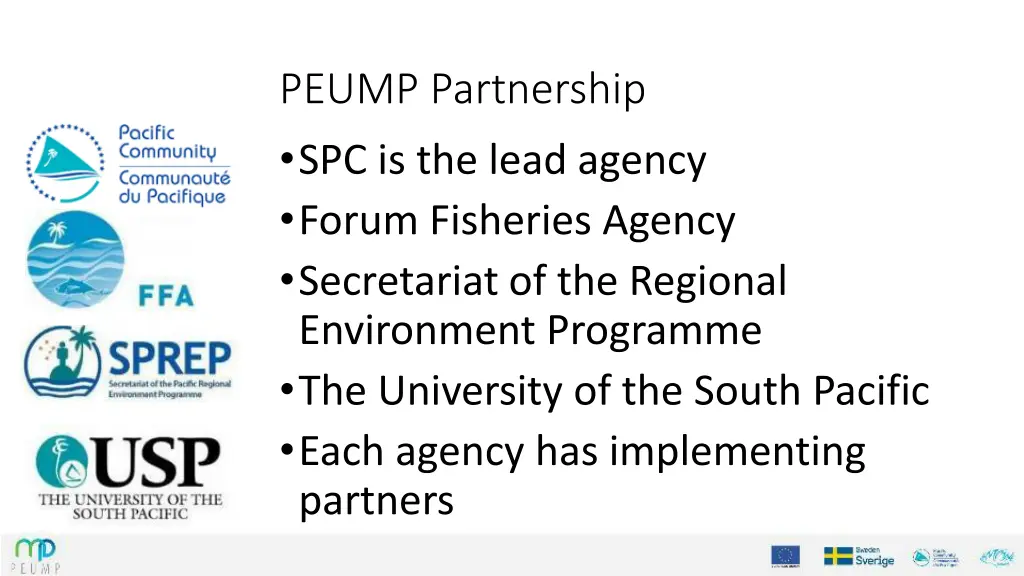peump partnership spc is the lead agency forum