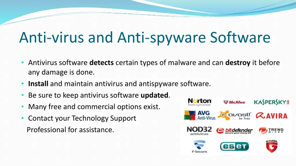 anti virus and anti spyware software