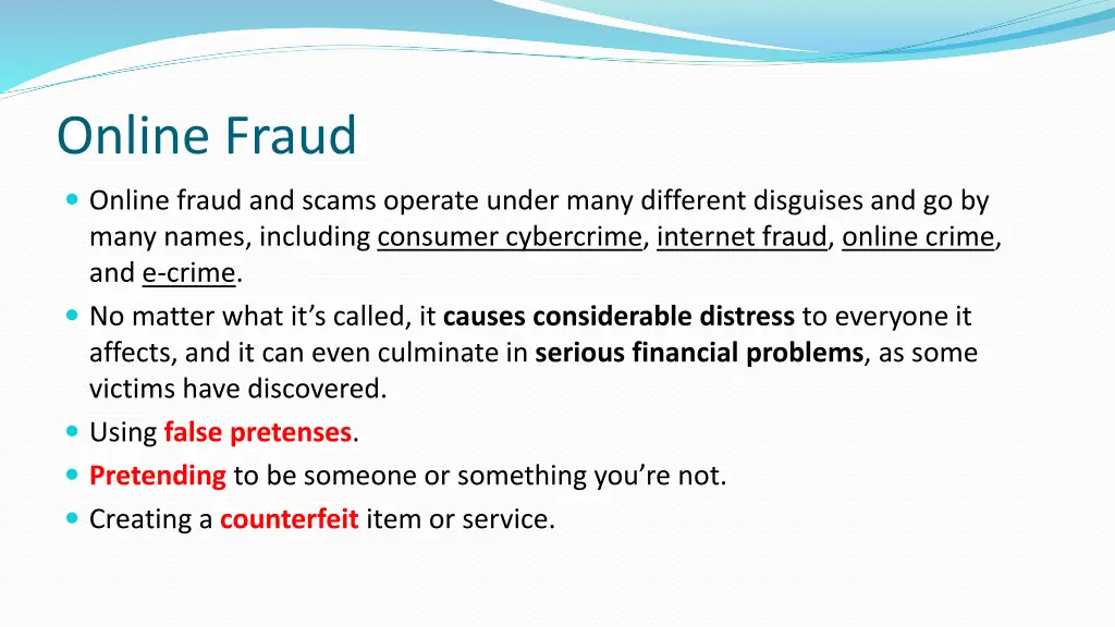 online fraud