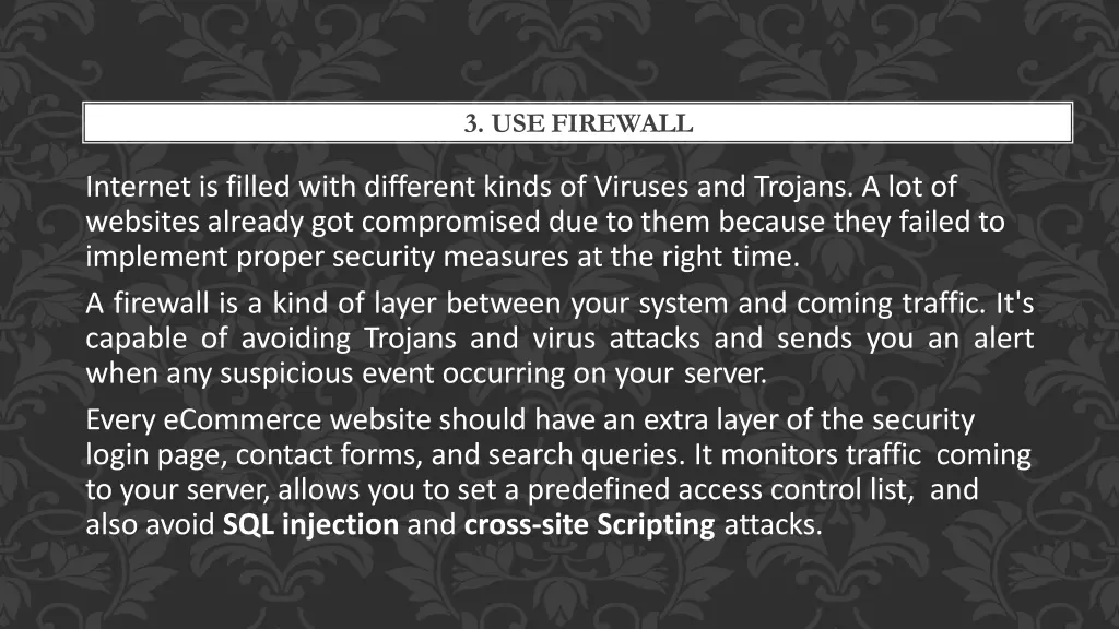 3 usefirewall