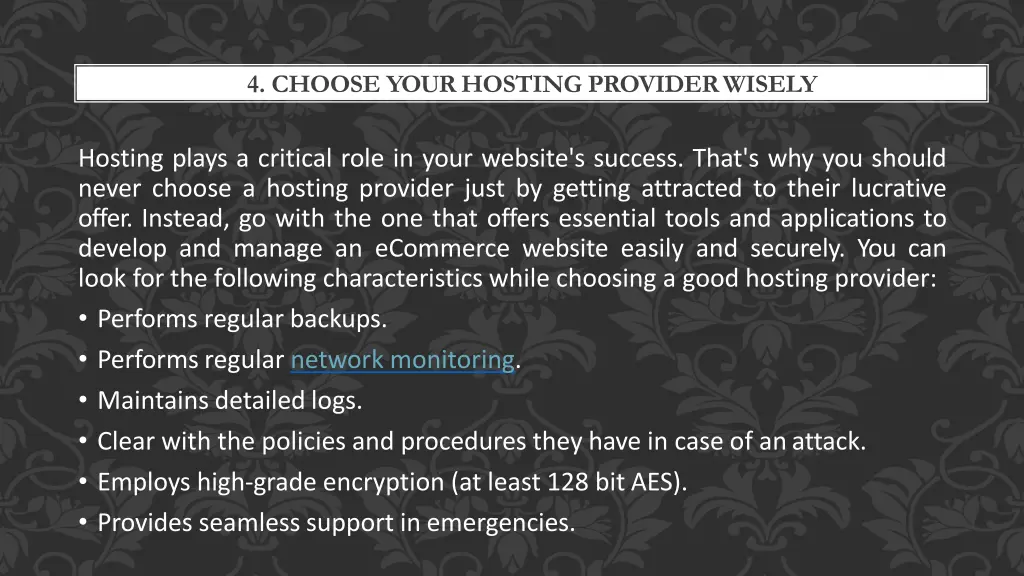 4 choose your hosting providerwisely