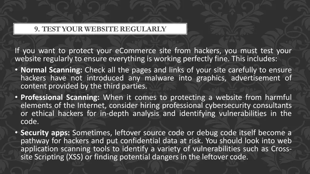 9 test your websiteregularly